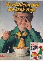 Retro reclame 1980 Kellogg's cornflakes padvinder scouting, Verzamelen, Ophalen of Verzenden