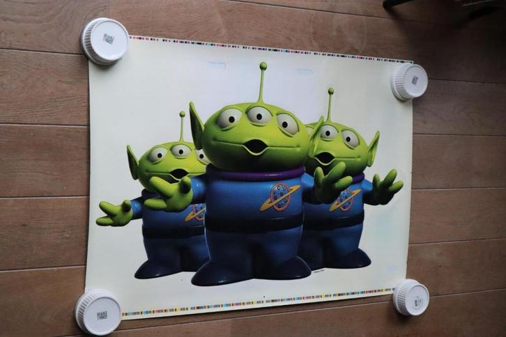 Raamsticker groot Disney's Toy Story aliens, Verzamelen, Disney, Zo goed als nieuw, Plaatje of Poster, Overige figuren, Ophalen of Verzenden