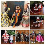 Stoffen poppen volkskunst Turkije Belarus Croatie Zambia, Ophalen of Verzenden