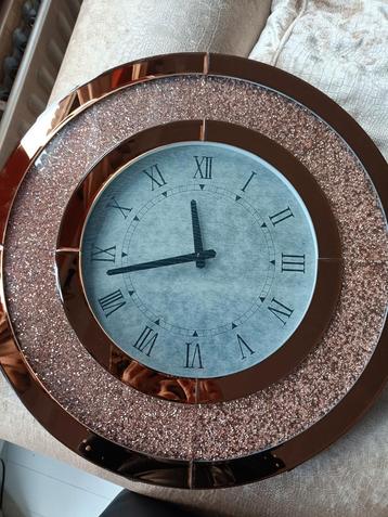 Eric Kuster Richmond Klok - Rose Goud Spiegelglas beschikbaar voor biedingen