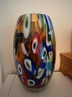 Makora handgemaakte glazen vaas gekeurd glas Polen, Overige kleuren, Ophalen of Verzenden, Minder dan 50 cm, Glas