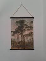 Vintage wandkleed met Italiaanse Parasoldennen – 89x64 cm, Ophalen, Gebruikt