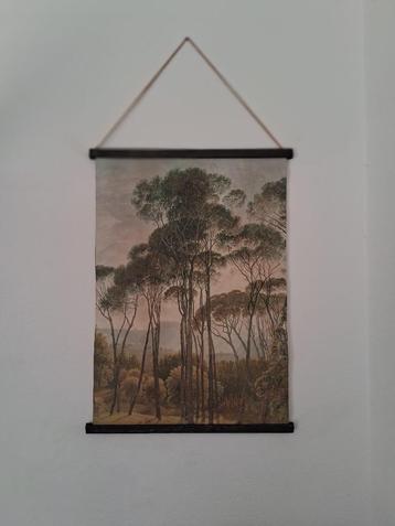 Vintage wandkleed met Italiaanse Parasoldennen – 89x64 cm beschikbaar voor biedingen
