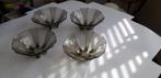 Vintage serveerschalen van grijs glas, Glas of Glazen, Ophalen of Verzenden, Overige stijlen, Glas