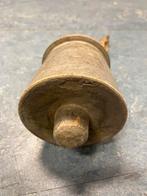 Antieke Houten Bel met Touw - Rustiek Decoratief Item, Ophalen of Verzenden