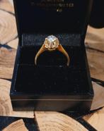 Gouden verlovingsring met diamant 0.3karaat Russische goud👌, Ophalen of Verzenden, Dame, Goud, Goud