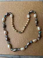 Vintage antieke Aurora borealis ketting parelketting strass, Sieraden, Tassen en Uiterlijk, Antieke sieraden, Ophalen of Verzenden