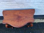 antiek mahonie sidetable, wandtafel, geschulpt, Ophalen of Verzenden