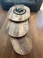 Salontafelset van 3 - Mango - Zware kwaliteit NIEUW, Huis en Inrichting, Tafels | Salontafels, Ophalen, 100 tot 150 cm, Rond, Nieuw