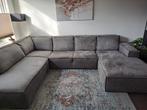 Loungebank antraciet, u-vorm, Ophalen, 250 tot 300 cm, Gebruikt, Hoekbank