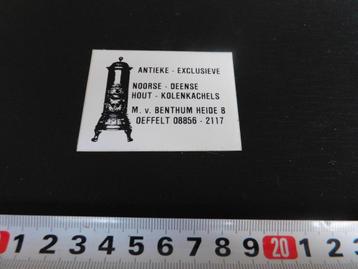 sticker Oeffelt M. v. Benthum Noorse - Deense  kachels  beschikbaar voor biedingen