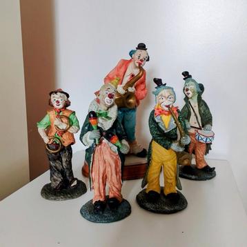 Muzikale clowns beeldjes orkest beschikbaar voor biedingen