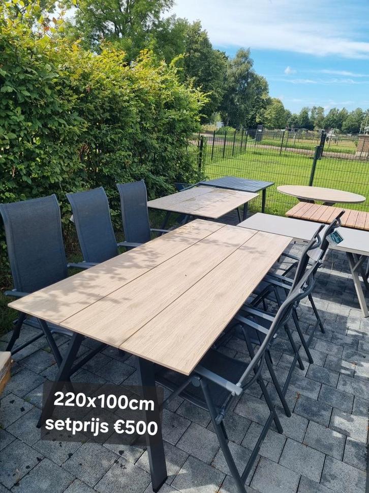🌞GARDEN IMPRESSIONS TUINSET TAFEL MET 6 STOELEN Setprijs, Tuin en Terras, Tuinmeubel-accessoires, Nieuw, Ophalen