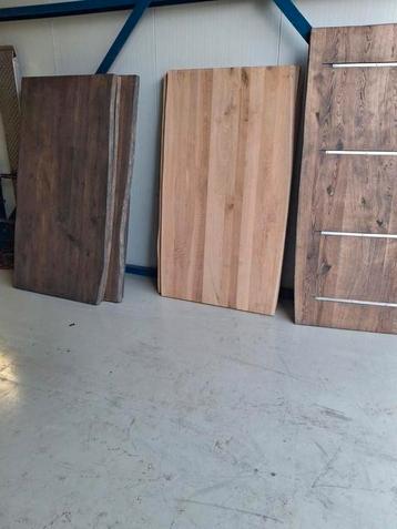 Massief eiken boomstambladen 180x100x4  beschikbaar voor biedingen