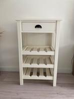 Wijnrek met lade, roomwit, Ophalen, Gebruikt, 5 tot 15 flessen, 75 cm of meer