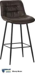 Bar Kruk Ebony Bruin  Microfiber €54,95p/st. incl.btw, Huis en Inrichting, Bruin, Barstoel of kurk micro fiber bruin kleur, Nieuw