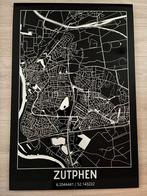 Nieuwe stadsplattegrond Zutphen op aluminium 80x120 cm, Ophalen