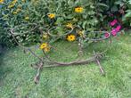 Brocante rek voor bloempotten, Tuin en Terras, Ophalen, Minder dan 60 cm, Rond, Metaal