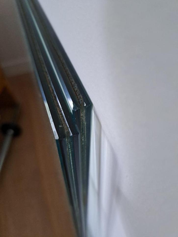 Gelaagd en geharde glazen balkonhekken, Doe-het-zelf en Verbouw, Glas en Ramen, Zo goed als nieuw, Glasplaat, 160 cm of meer, Dubbelglas