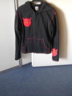 Zwart vest met puntmuts. maat S/M ( STUKA), Maat 38/40 (M), Zwart, Ophalen of Verzenden, Zo goed als nieuw