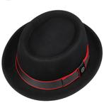 Stetson black wool “Pork Pie” (Breaking Bad) maat L, Ophalen of Verzenden, Zo goed als nieuw