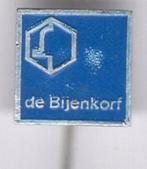 De Bijenkorf blauw/zilverkleurig warenhuis speldje ( W_392 ), Verzamelen, Speldjes, Pins en Buttons, Verzenden, Zo goed als nieuw