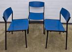 81 x Gijs van der Sluis Vintage schoolstoelen stoelen design, Ophalen of Verzenden, Zo goed als nieuw, Zwart, Vijf, Zes of meer stoelen