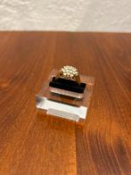 Gouden ring met Swarovski steentjes maat 14/15, Gebruikt, Ophalen of Verzenden, Kleiner dan 17, Met edelsteen
