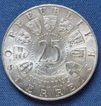 Oostenrijk 25 schilling 21957 Km 2883 CS+ 1, Verzenden, Oostenrijk, Losse munt, Zilver