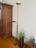Bronzen staande lamp met leeslamp, Huis en Inrichting, Ophalen, Gebruikt, Metaal, 150 tot 200 cm