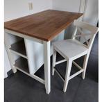 Ikea Stenstorp Barretje/Keukeneiland met barkruk wit/eiken, Huis en Inrichting, Keuken | Keukenelementen, Ophalen, Gebruikt, Wit