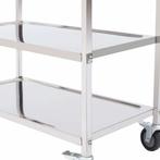 Serveerwagen Roestvrijstalen - Trolley, Ophalen of Verzenden, Nieuw