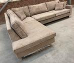 Hoekbank Mauro uitgevoerd in ribstof., Ophalen, Nieuw, Hoekbank, Stof