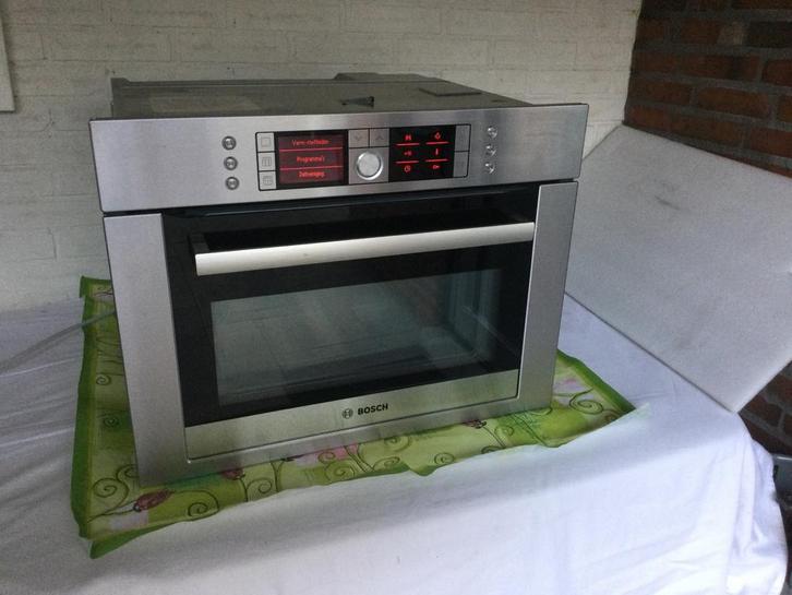 Luxe Bosch combimagnetron oven, Witgoed en Apparatuur, Magnetrons, Zo goed als nieuw, Inbouw, Combimagnetron, Crisp, Grill, Hete lucht