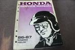 Honda CN250 Helix 1986 -1987 scooter service manual handboek, Motoren, Ophalen of Verzenden, Honda