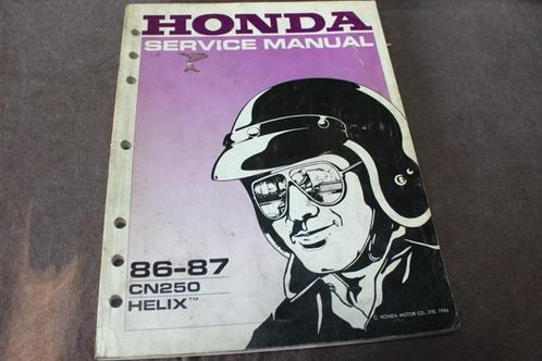 Honda CN250 Helix 1986 -1987 scooter service manual handboek, Motoren, Handleidingen en Instructieboekjes, Honda, Ophalen of Verzenden