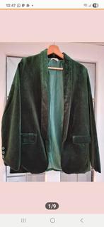 Loavies velours blazer en broek, Ophalen, Kostuum of Pak, Maat 36 (S), Groen