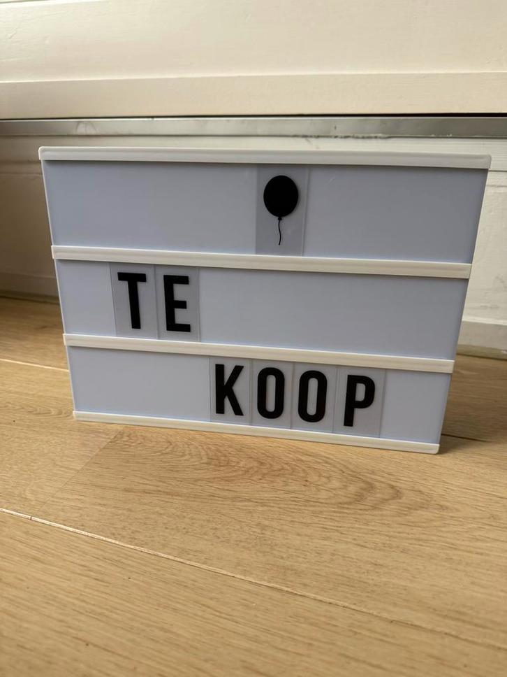 Letterbak met Letters, Cijfers & Symbolen, Huis en Inrichting, Woonaccessoires | Memoborden, Ophalen of Verzenden