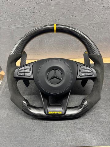 Stuurwiel Mercedes C klasse, CLA, AMG, Carbon, Alcantara beschikbaar voor biedingen