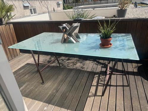 Glazen Tafel, Huis en Inrichting, Tafels | Salontafels, Minder dan 50 cm, 50 tot 100 cm, Rechthoekig, Ophalen