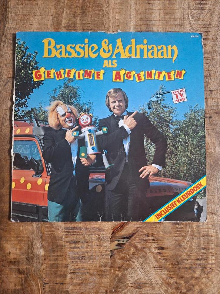 Bassie & Adriaan - Geheime Agenten LP - Zeldzaam!, Cd's en Dvd's, Vinyl | Overige Vinyl, Gebruikt, 12 inch, Ophalen