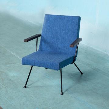 Zeldzame Gispen 1409 fauteuil jaren 60 minimalist Lounge beschikbaar voor biedingen