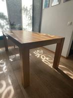 Stevige Tafel met 4 stoelen, Ophalen, Gebruikt, Rechthoekig, 50 tot 100 cm