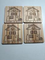 Eigen huis / woning onderzetters, Huis en Inrichting, Glas of Kopje, Re, Ophalen of Verzenden, Re