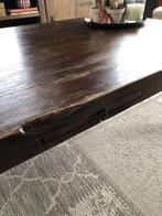 Koloniale Teak Salontafel - Donkerbruin, Huis en Inrichting, Tafels | Salontafels, Ophalen, Gebruikt, 100 tot 150 cm, Koloniaal