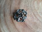 Zilveren broche met roos, Verzenden, Zilver, Broche