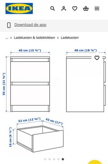 Ladekast Ikea Malm - afbeelding 5