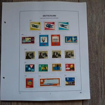 Bladen DDR II met geplakte zegels zonder venster beschikbaar voor biedingen