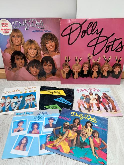 Dolly Dots verzameling vinyl, 2 albums en 5 singles, Cd's en Dvd's, Vinyl | Verzamelalbums, Gebruikt, Pop, Overige formaten, Ophalen of Verzenden