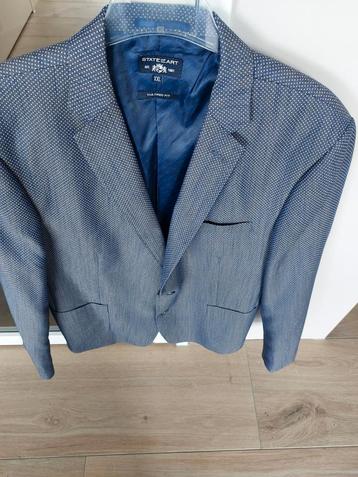 State of Art colbert blauw met printje xxl beschikbaar voor biedingen